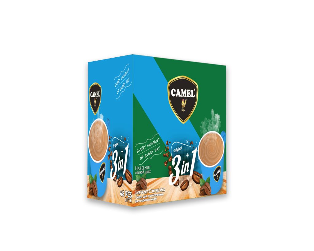 Camel 3in1 Coffee Premix Hazelnut 15gx48pcsx12 Kutu – İpek Gıda